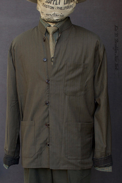 O'Hara Shirt - Super 120s Virgin Wool - Olive - S, M, L