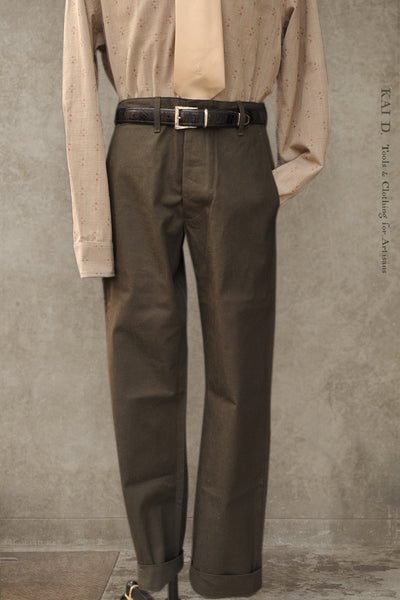 Blue Blanket Military Trousers - Green - 29, 30, 32, 34
