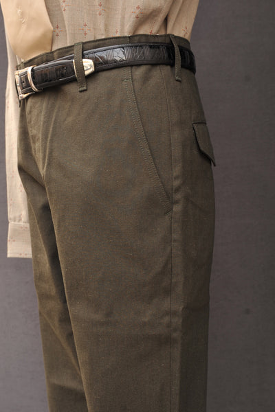 Blue Blanket Military Trousers - Green - 29, 30, 32, 34