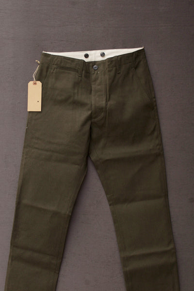 Blue Blanket Military Trousers - Green - 29, 30, 32, 34