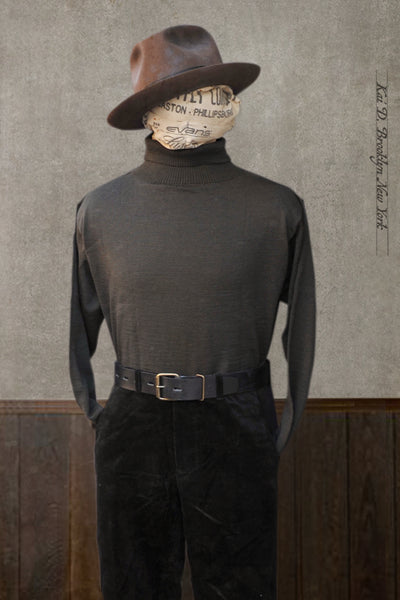 Marine Turtleneck Sweater - Hunter Green - M, L, XL