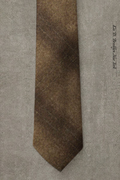 Scottish ombre wool tie - Ombre Brown