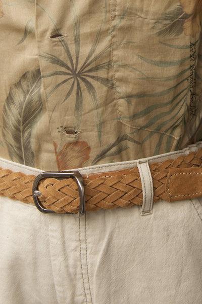 Cliquet Braided Belt - Honey Suede - M, L, XL