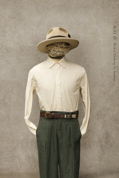 Delancey Shirt - Organic Cotton Oxford - Cream - S, M, L, XL, XXL