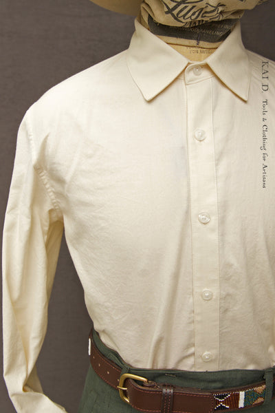 Delancey Shirt - Organic Cotton Oxford - Cream - S, M, L, XL, XXL