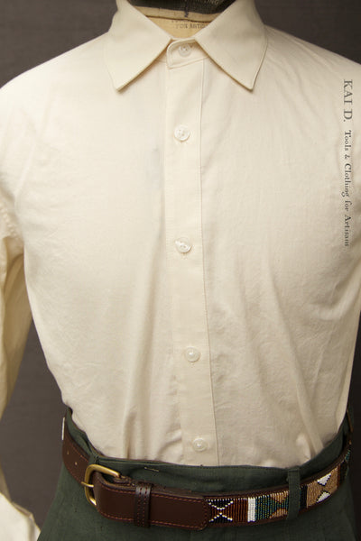 Delancey Shirt - Organic Cotton Oxford - Cream - S, M, L, XL, XXL