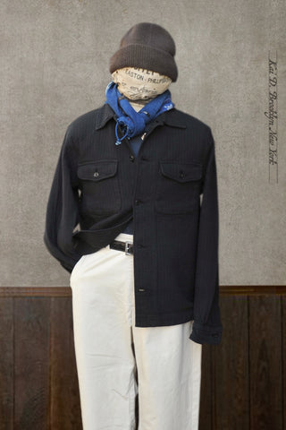 Padded Cotton Overshirt - Black - M, L, XL