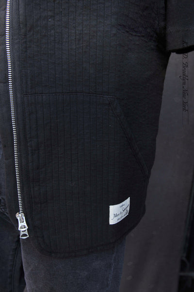 Padded Cotton Vest - Black - M, L, XL, XXL