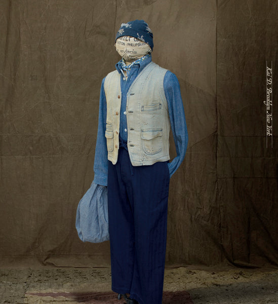 Pioneer Work Vest - Vintage Wash Cotton - S, M, L, XL (NO RETURN)