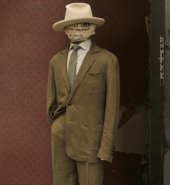 Shoemaker's Jacket - Crosshatched Linen Twill - L, XL