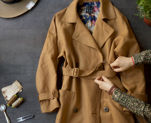 Jolie Coat - Italian Linen -  S, M