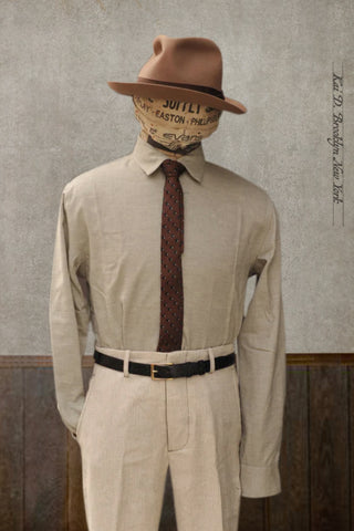 Delancey Shirt - Pale Green Soft Herringbone - S, M, L, XL, XXL
