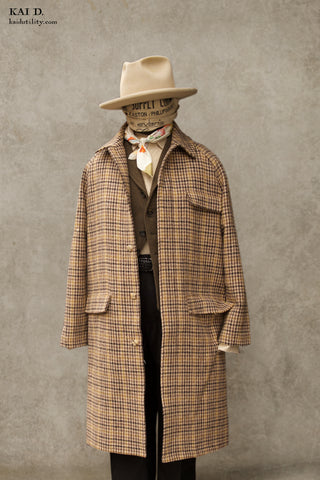 Harris Tweed Raglan Coat - Harris Tweed - 48