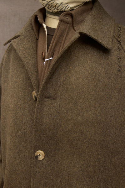 Parisian Raglan Coat - Austrian Wool - Chocolate Brown - 48 (NO RETURN)