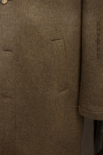 Parisian Raglan Coat - Austrian Wool - Chocolate Brown - 48 (NO RETURN)