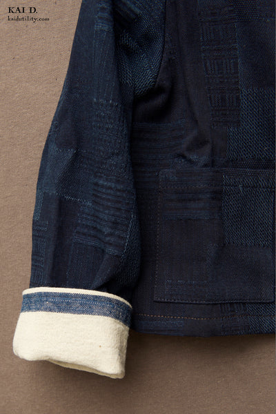 Children's Kimono Jacket - Patchwork Indigo - S, M, L