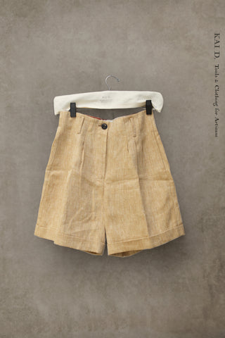 Amelia high waisted shorts - Peach - S, L