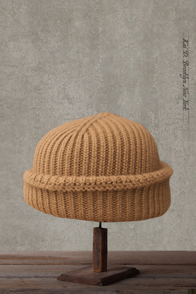 Lux Knit Beanie - Merino/Cashmere - Pecan