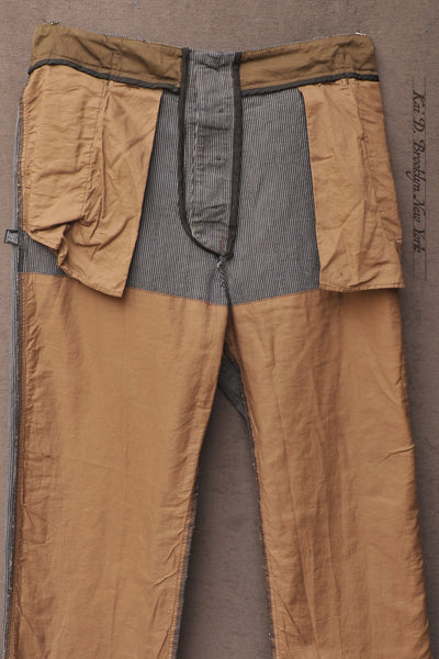 Wide Cut Photographer's Trousers - Mini Hickory Stripe - 30, 32, 34, 36