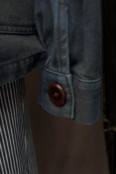 Le Bourgeron Jacket - Indigo/Khaki - S, M, L