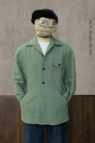 Pilot Jacket - Stone Washed Belgian Linen - S, M, L, XL