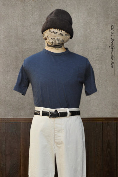 Lofty Pima Slub Cotton Tee - Denim Blue - L