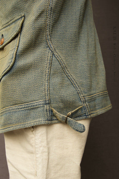 Shawl Collar Pioneer Jacket - Vintage Wash Indigo - L, XL, XXL, XXXL (NO RETURN)