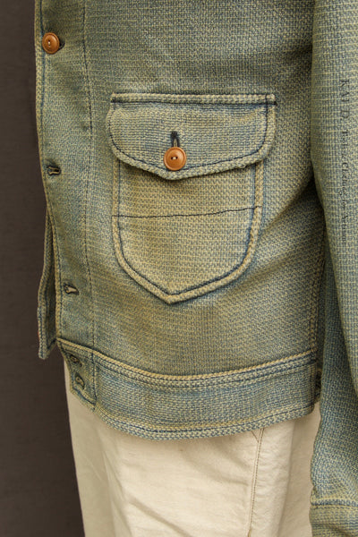 Shawl Collar Pioneer Jacket - Vintage Wash Indigo - L, XL, XXL, XXXL (NO RETURN)