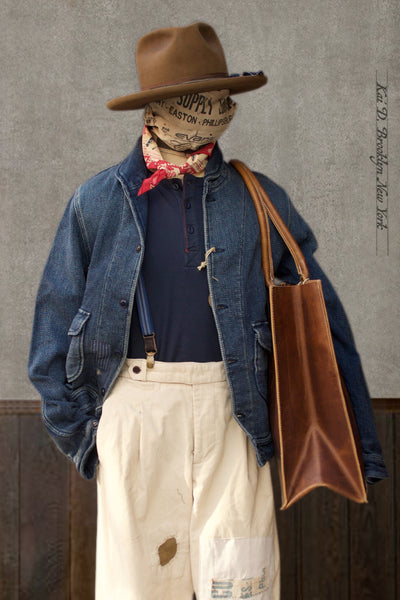 Shawl Collar Pioneer Jacket - Dark Indigo - M/L (NO RETURN)