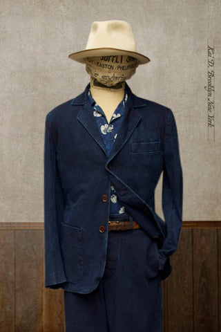 Shoemaker's Jacket - Pique Indigo  - S, M, L