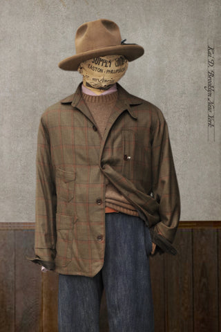 Degas Work Jacket - English Wool - Olive Drab - L