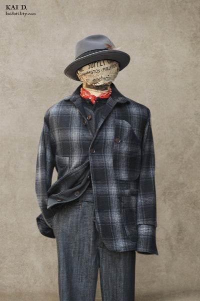 Degas Work Jacket - Soft Wool Plaid - M, L