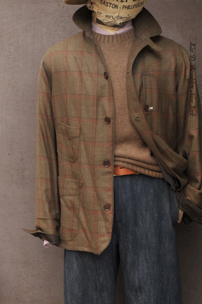 Degas Work Jacket - English Wool - Olive Drab - L