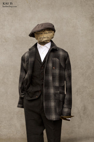 Degas Work Jacket - Soft Wool Plaid - M, L
