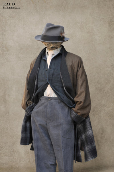 Full Length Japanese Farmer Coat - Montana - Medium