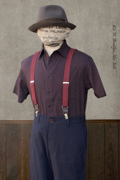 Marc Short Sleeve Shirt - Iron/Plum - 2, 3