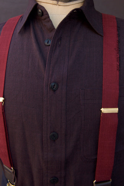 Marc Short Sleeve Shirt - Iron/Plum - 2, 3