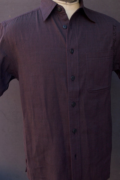 Marc Short Sleeve Shirt - Iron/Plum - 2, 3