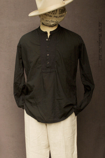 Poet Pop Over Shirt -  Over Dyed Cotton Lawn - M, L (No Return)