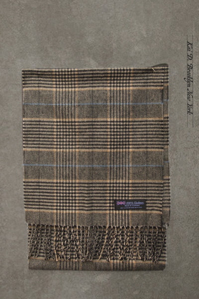 Pure Cashmere Wool Scarf - Prince of Wale