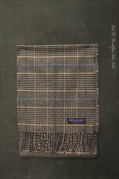 Pure Cashmere Wool Scarf - Prince of Wale