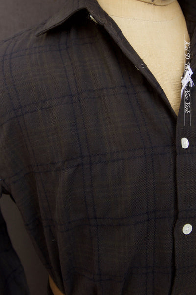 Street Standard Shirt - Puckered Cotton Plaid  - S, M, L (Relaxed Cut)