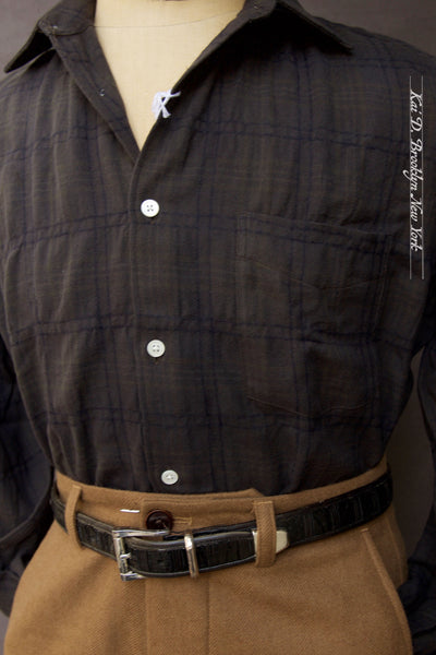 Street Standard Shirt - Puckered Cotton Plaid  - S, M, L (Relaxed Cut)