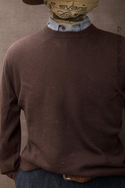 Mongolian Cashmere Sweater - Mauve Brown - M, L, XL