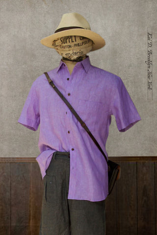 Short Sleeve Cassady Shirt - Wisteria - S, M, XL