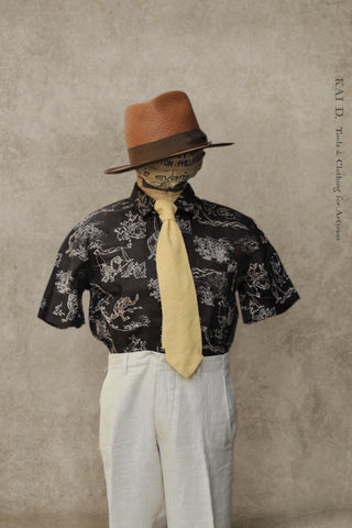Short Sleeve Slater Shirt - Brown Rabbit -  S, M, L, XL