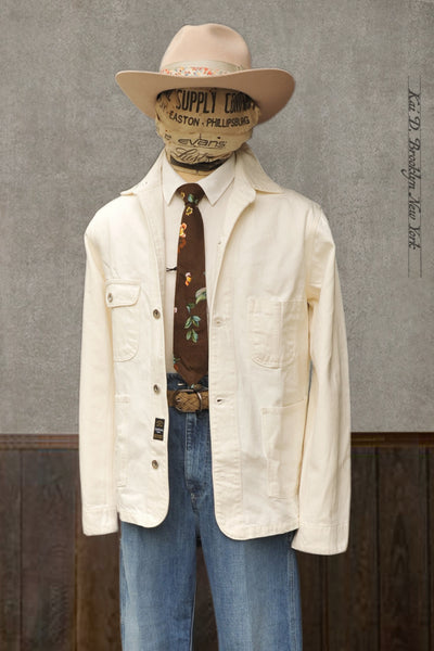 Railroad Jacket - 13oz Ecru - S, XL (NO RETURN)