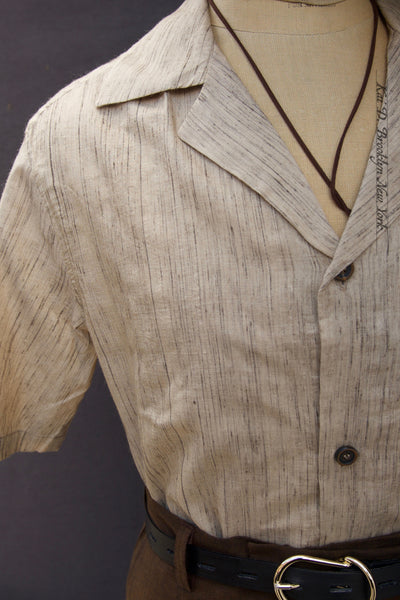 Artist Lounge Shirt - Tussar Silk - M (trim fit)
