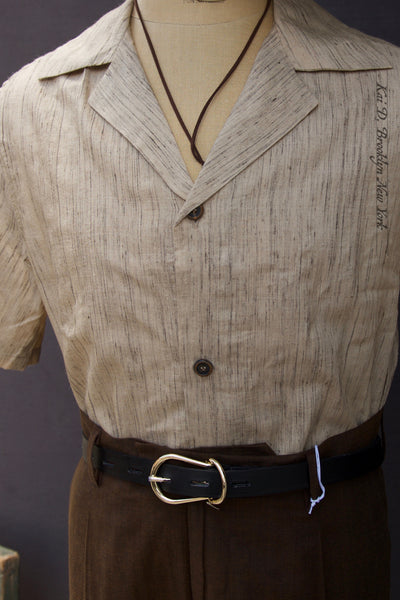 Artist Lounge Shirt - Tussar Silk - M (trim fit)