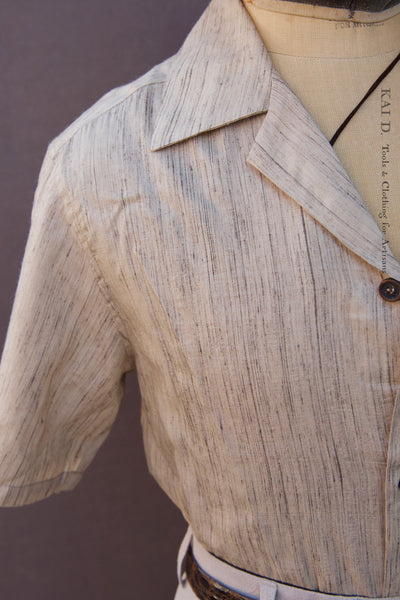 Artist Lounge Shirt - Tussar Silk - M, L (trim fit)
